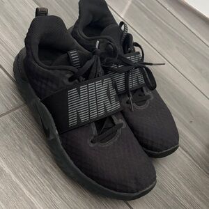 Nike Black Sneakers with Gray Accents